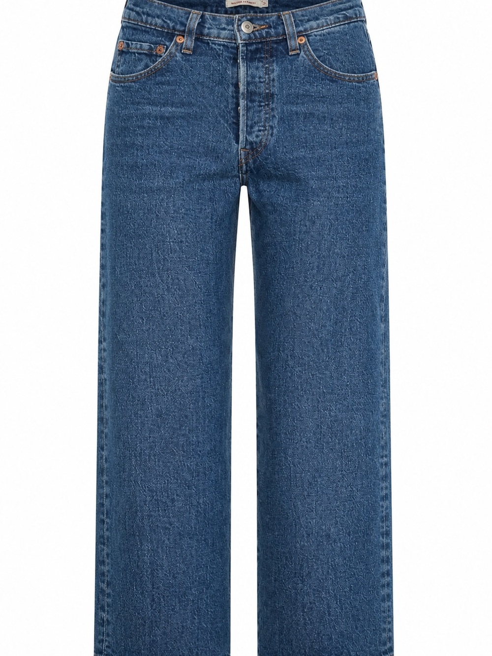 Levi’s Ribcage Straight Jeans 25 High Rise Button Fly Medium Wash - Picture 2 of 10